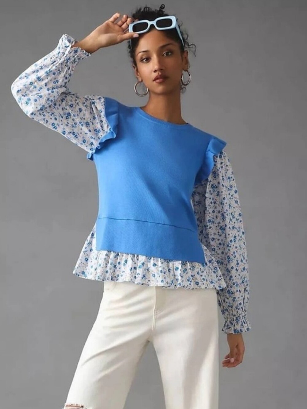 NWT Anthropologie Layered Long Sleeve Sweater XS